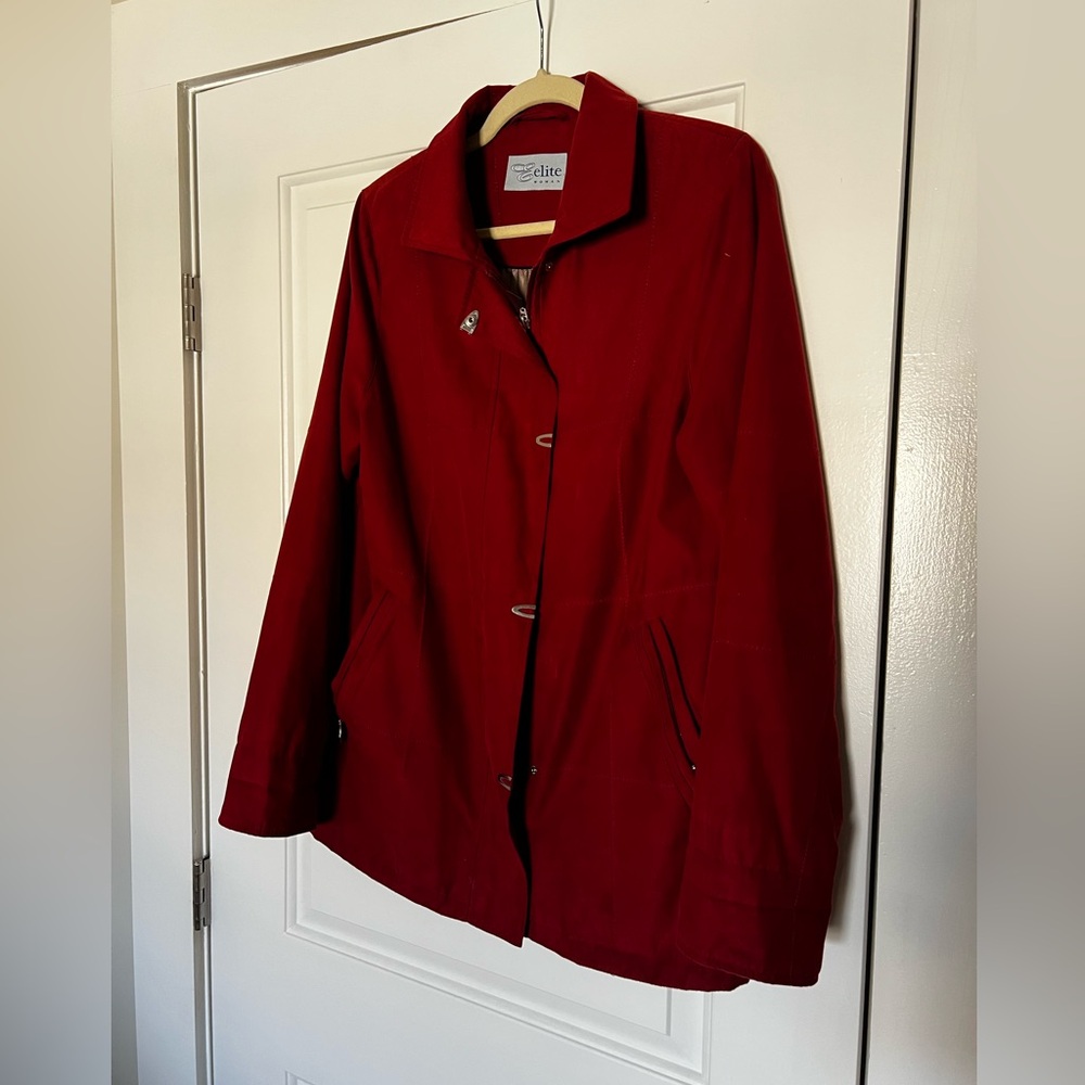 Red Suade Jacket M